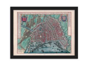 Amsterdam (1649) - by Joan Blaeu | Framed poster (metric sizes)