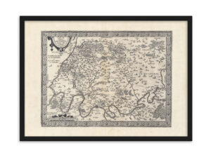 L'Isle de France (1598) - by Ortelius & Vrients | Framed poster (metric sizes)
